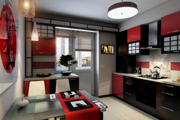 Hogyan lehet egy piros és fekete konyhát melegsé és hangulatossá tenni?