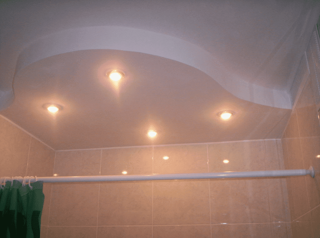 Gipszkarton mennyezet a fürdőszobában