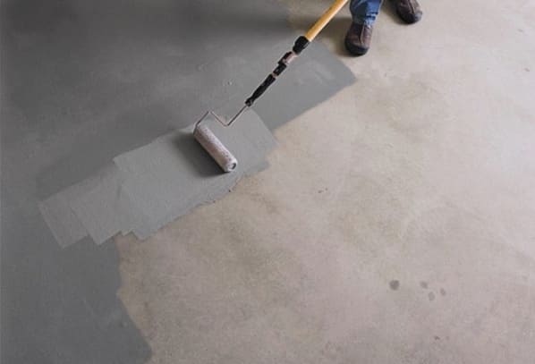 PUR festék betonpadlóra fotó