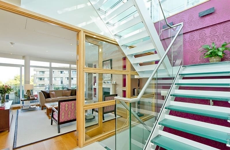 üveg lépcsőház fotó