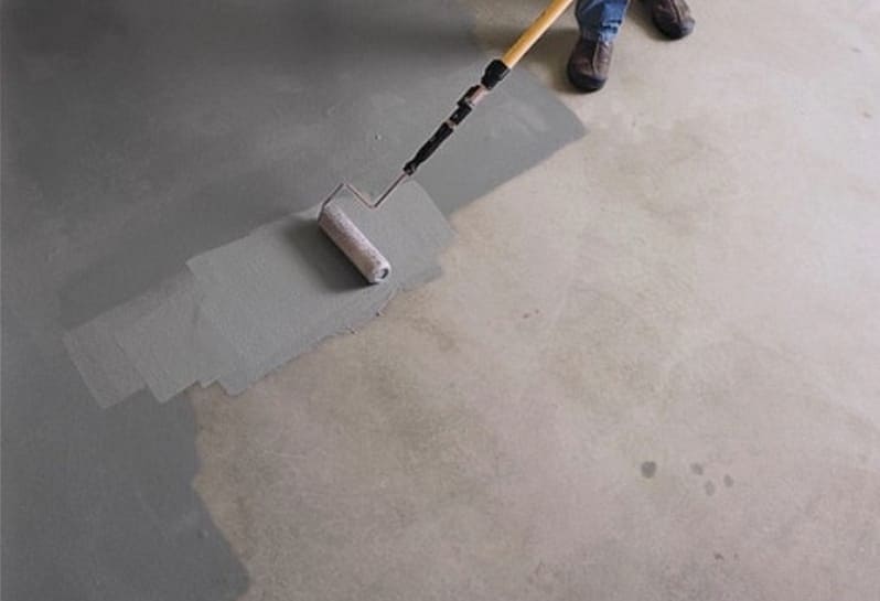 Festék pormentesítő beton padló fotó