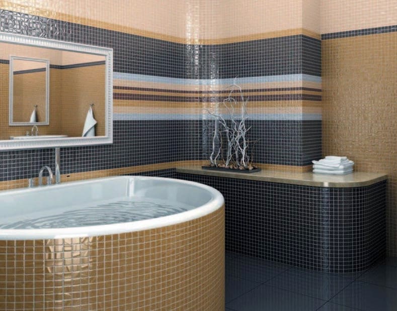 cerama marazzi mozaik fürdőszobákhoz - variációk