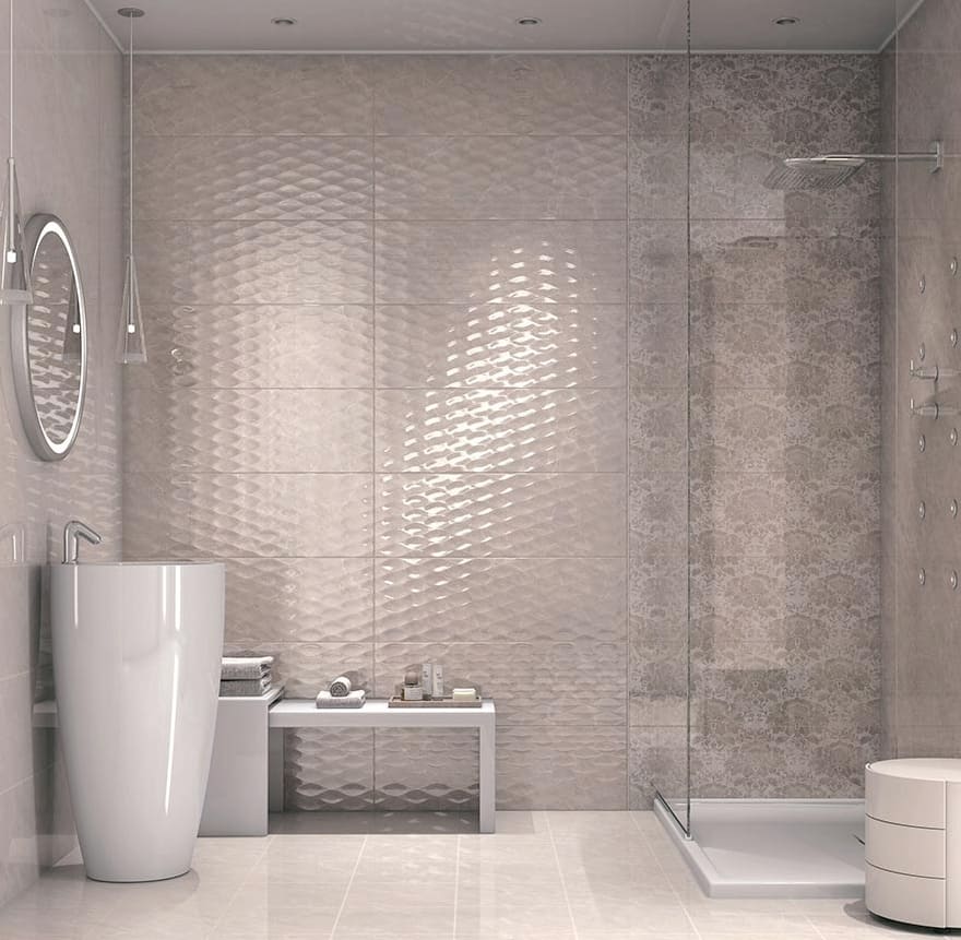 Kerama Marazzi csempe fürdőszobákhoz: jellemzők, belső alkalmazások