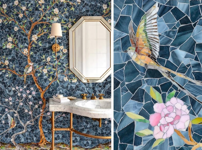 mozaikok a fürdőkádban-modern design