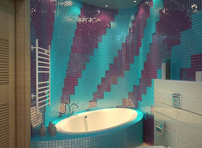 A fürdőszoba mozaik - érdekes variációk