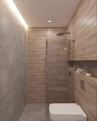 Csempe, mint a fa a fürdőszobában: 50 design fotó-ötletek | ivd.ru
