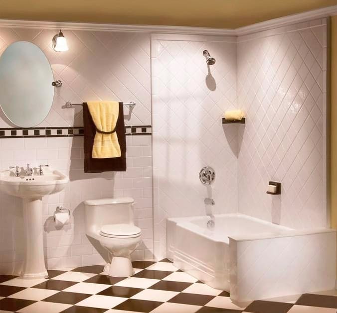 Design variációk fekete-fehér fürdőkáddal 65