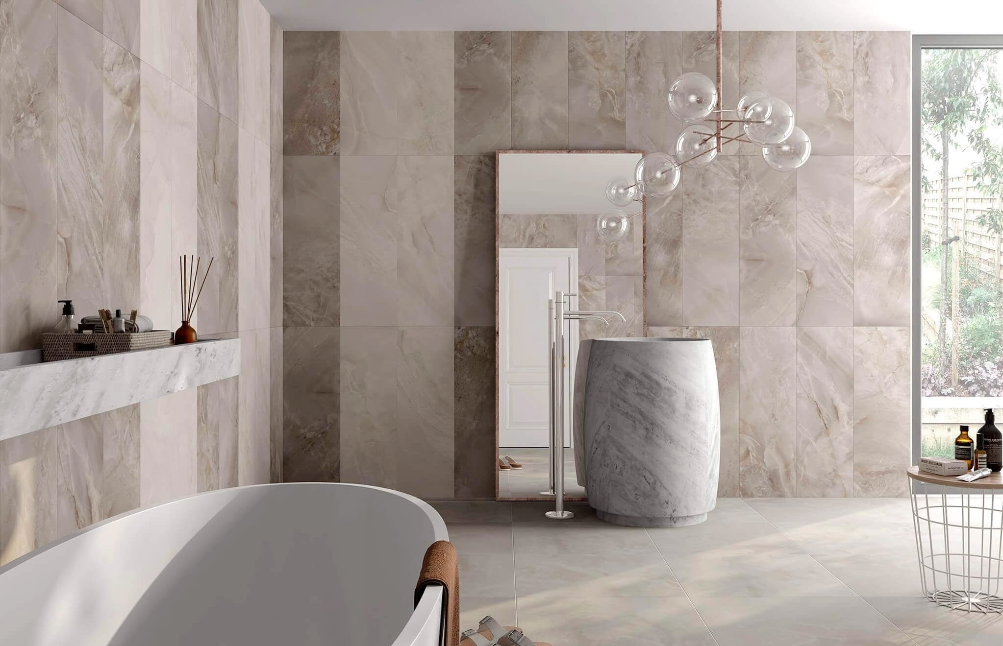 A márvány fürdőszoba csempe fő előnyei 3