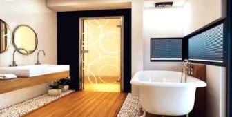 Üveg fürdőszoba ajtók - modern megoldás