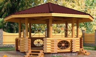 Fából készült pergola építése