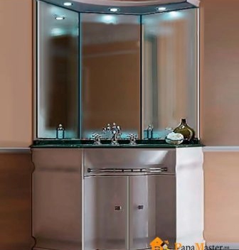 A sarok fürdőszobabútorok hangulatos légkört teremtenek, és vizuálisan megnövelik a helyiséget