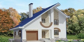 Egy jól megválasztott elrendezésű ház garázzsal teljes mértékben kielégíti a lakók igényeit