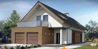 Egy jól megválasztott elrendezésű ház garázzsal teljes mértékben kielégíti a lakók igényeit
