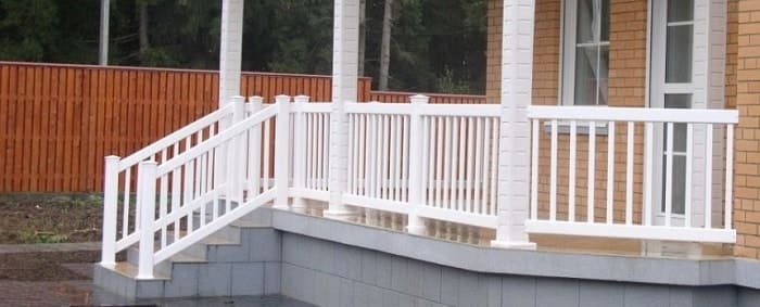 PVC veranda korlát