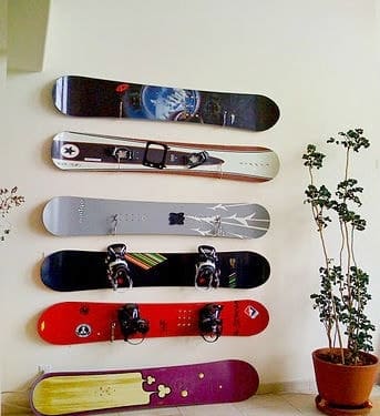 Fali dekoráció snowboard kollekcióval