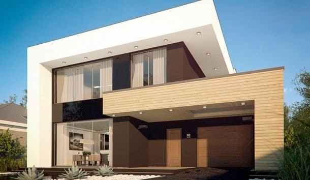 magánház minimalizmus építészet