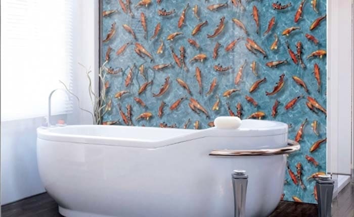 öntapadó fólia fürdőszoba fali dekorációhoz