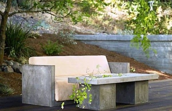beton kerti bútor