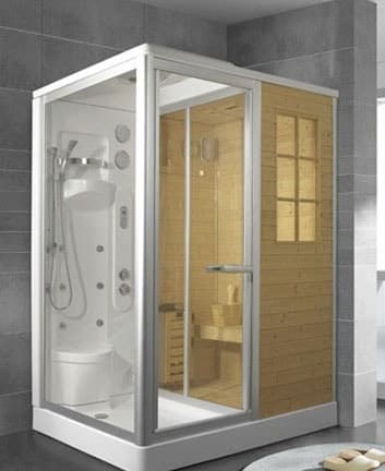 Zárt típusú zuhanykabin (finn szauna)