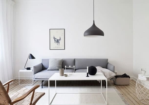 bútor minimalizmus a nappaliban