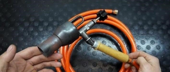 DIY fúvóka gázégő