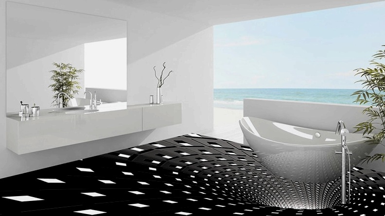 A 3D padló a legjobb megoldás a fürdőszobában