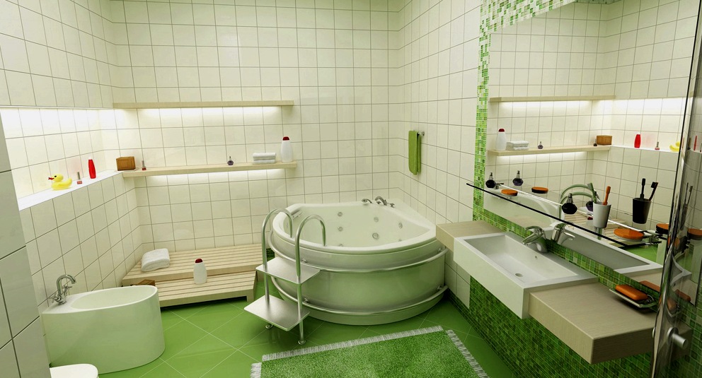 A fürdő önterülő padlójának kiválasztásának kritériumai, különböző tervezési ötletek