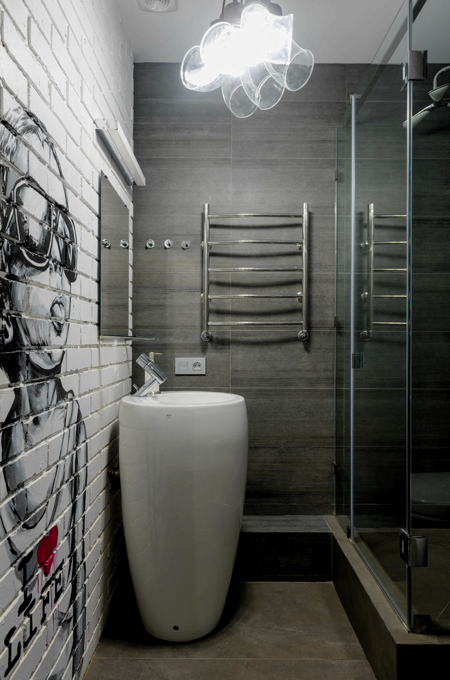 A loft stílusú WC díszítésének szabályai, szakmai tanácsok