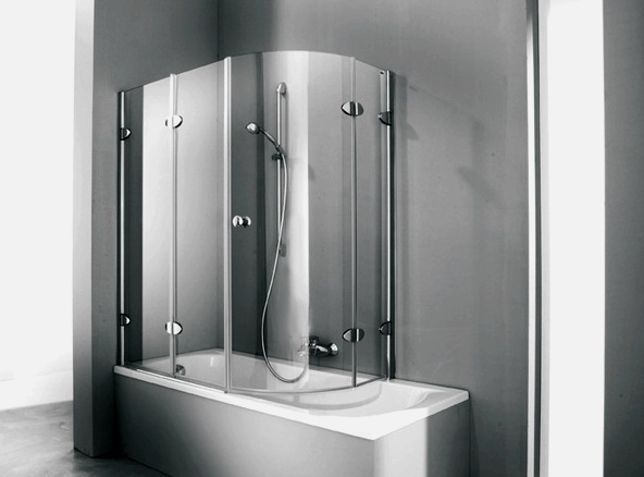 Üvegfüggönyök a fürdőszobához, típusok és ajánlások, telepítés