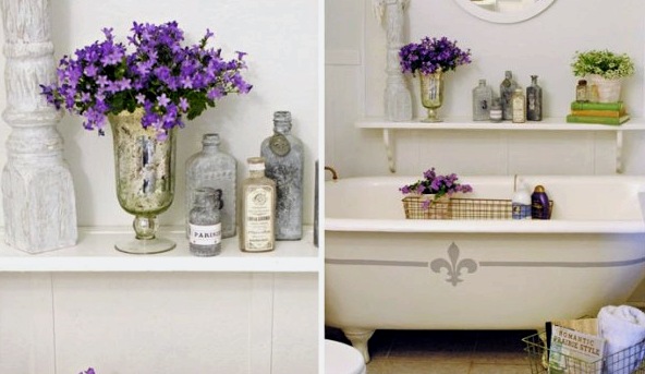 Virágok ablak nélküli fürdőszobában, ami jobb
