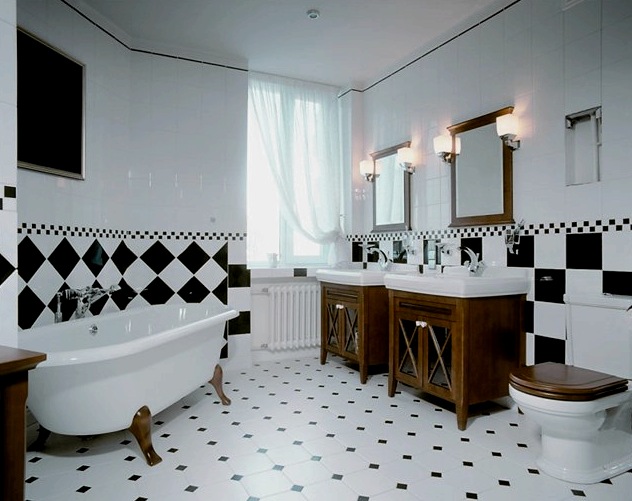 Különféle padlóburkolatok a fürdőszobában