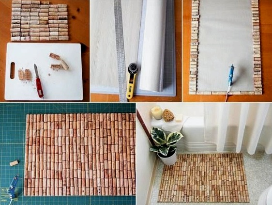 DIY fürdőszobai szőnyeg