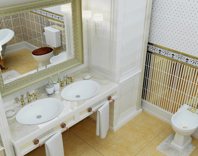 Hogyan hozzunk létre klasszikus fürdőszobai stílust