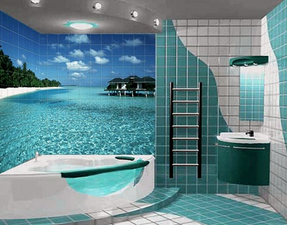Panelek egy fürdőszobához csempékből, kiválasztási szabályok és típusok