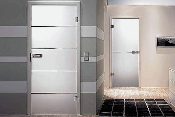 Üveg ajtó a fürdőszobába, áttekintés és előnyeik