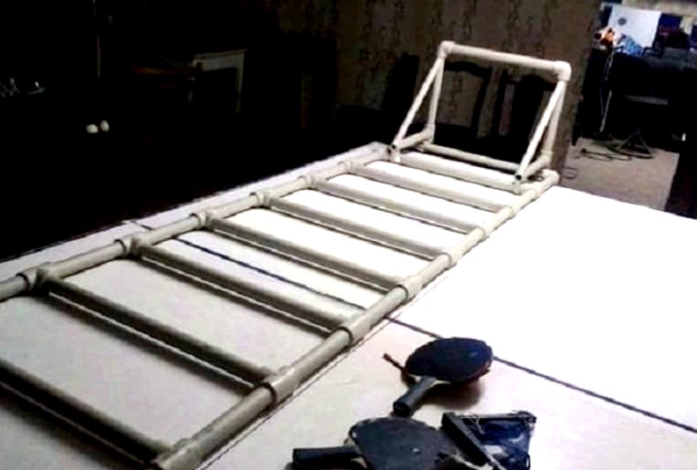 Kézzel készített medence lépcsők - PE, rozsdamentes acél és fa