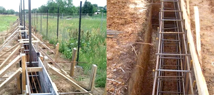 Hogyan készítsünk egy szalag alapot egy kerítéshez saját kezűleg