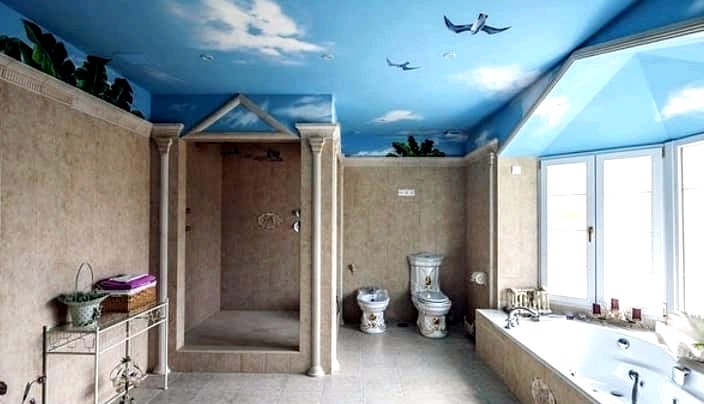 Mit kell festeni a fürdőszoba mennyezetét