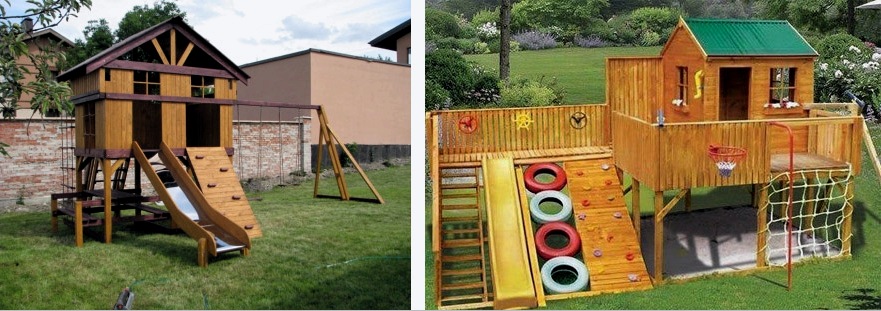 Játszóház gyerekeknek: hogyan lehet építkezni az országban, az udvaron, a lakásban