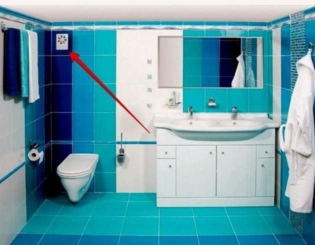 A fürdőszoba megfelelő légcseréjéhez időzítővel ellátott elszívó ventilátor szükséges