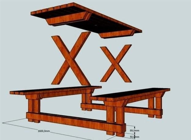 Melegséget és kényelmet adunk a háznak azzal, hogy érthető rajzok szerint saját kezűleg készítünk egy egyszerű tömör fából készült asztalt