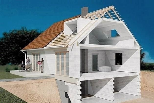 Gázbeton tömbökből álló házépítés technológiája