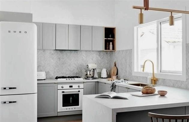 U alakú konyha - tervezési jellemzők és előnyök