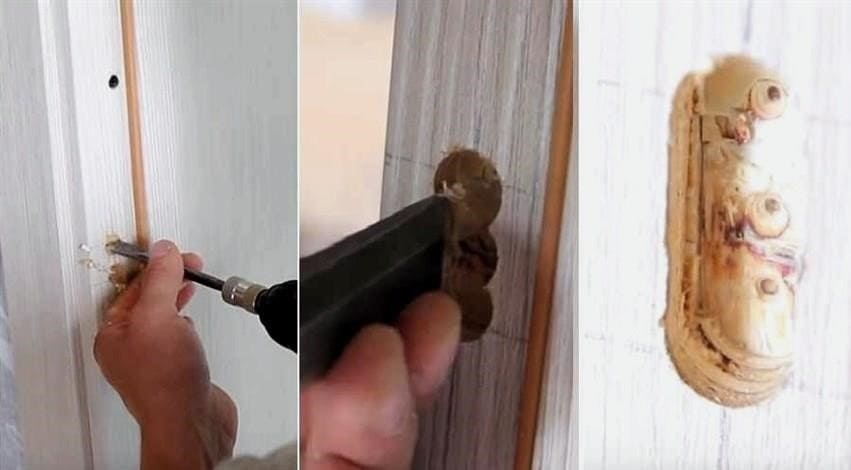 Hogyan helyezzünk el egy zárat egy fa ajtóba