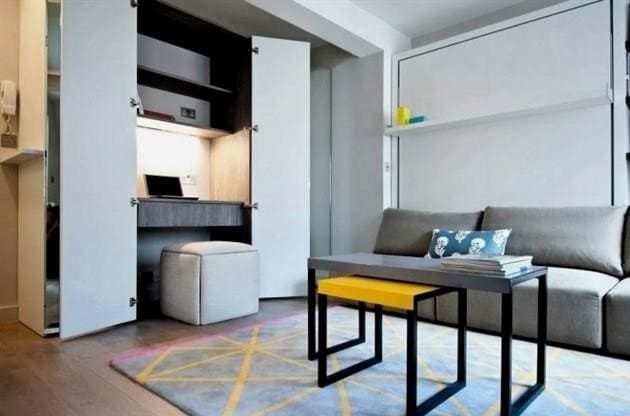 Hogyan rendezzük el helyesen a bútorokat egy egyszobás lakásban