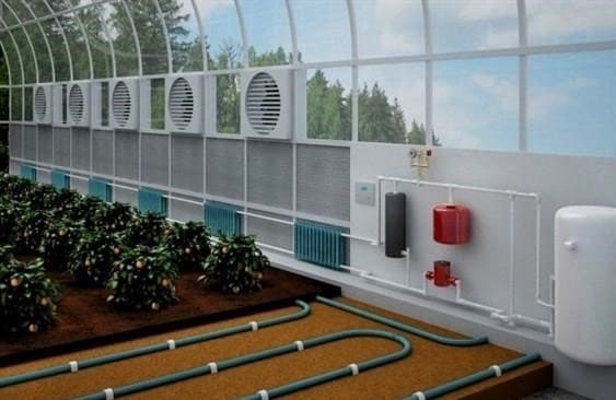 Az üvegház saját maga geotermikus fűtése
