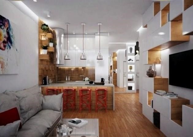 Kétszobás lakás alsóruhák kialakítása: sok lehetőség otthonos otthon kialakítására az egész család számára