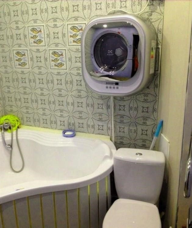 A mosógép felszerelésének módjai a fürdőszobában és szállítás közben