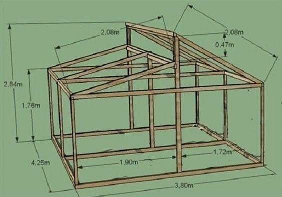 Hogyan készítsünk üvegházat fából saját kezűleg