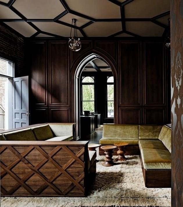 Gótikus stílus a belső térben: 20 lenyűgöző példa